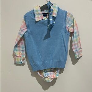 Andy and Evan shirt and sweater vest